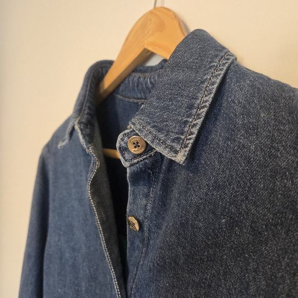 NWT | Lisette Denim Shirt Dress | Structured Tailored Silhouette - Picture 5 of 14